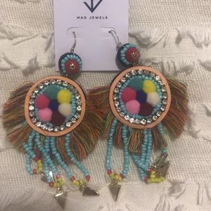 Earrings Mad jewels colorful boho earrings